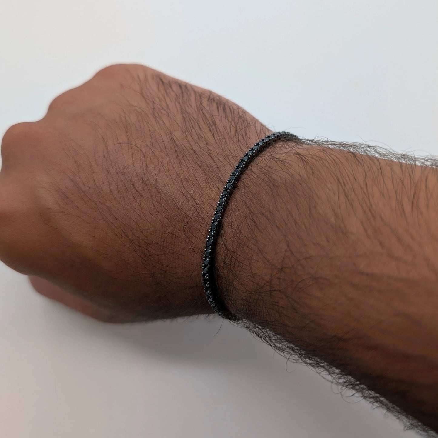Double Black Tennis Bracelet - 2 mm