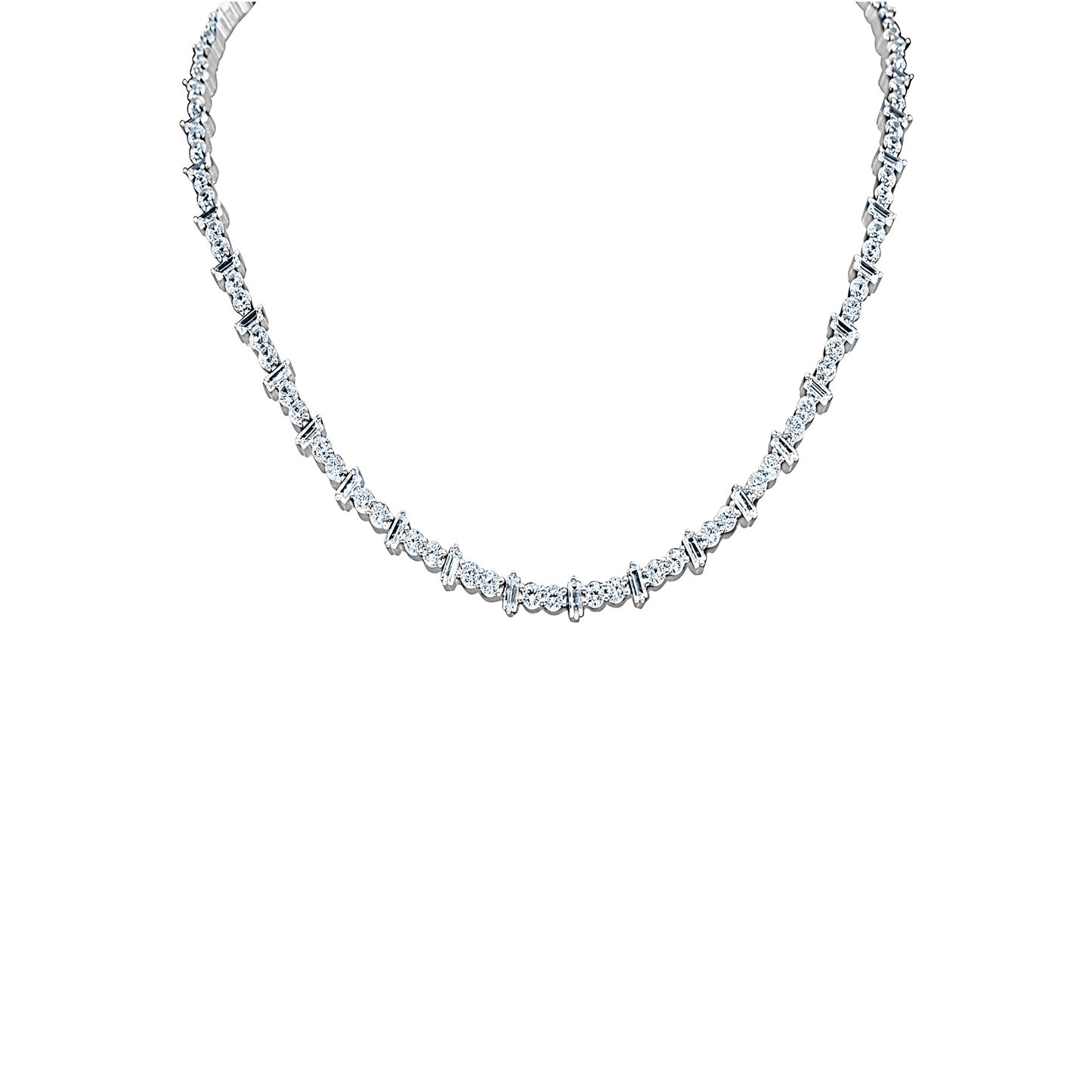 Segmented Tennis Necklace