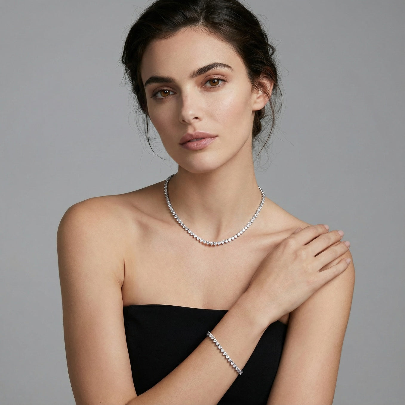 Heart-Stone Tennis Set - 3 mm