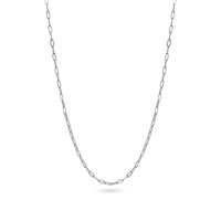 Textured Paperclip Chain Necklace | 3 mm image