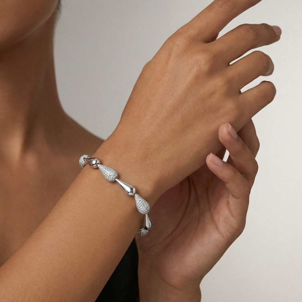 Pavé Dewdrop Bracelet