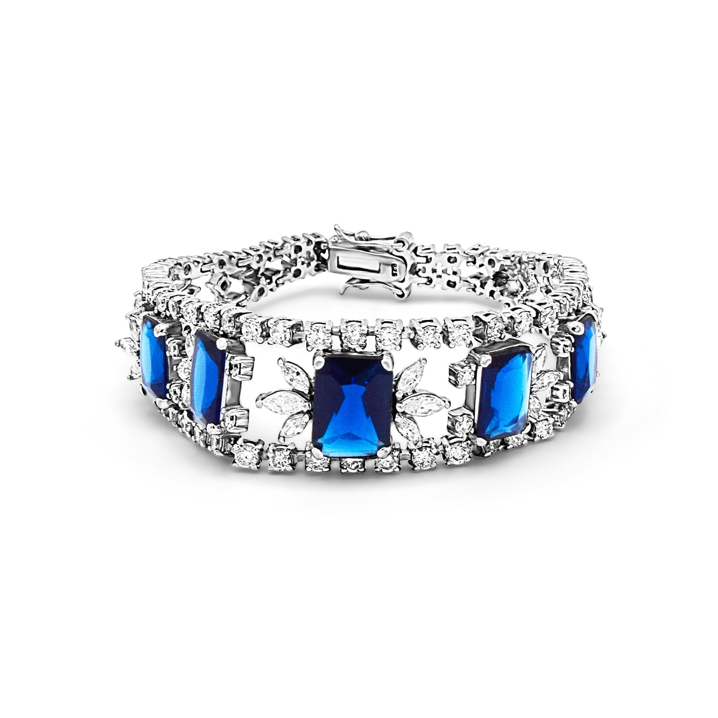 Sapphire Blue Statement Bracelet