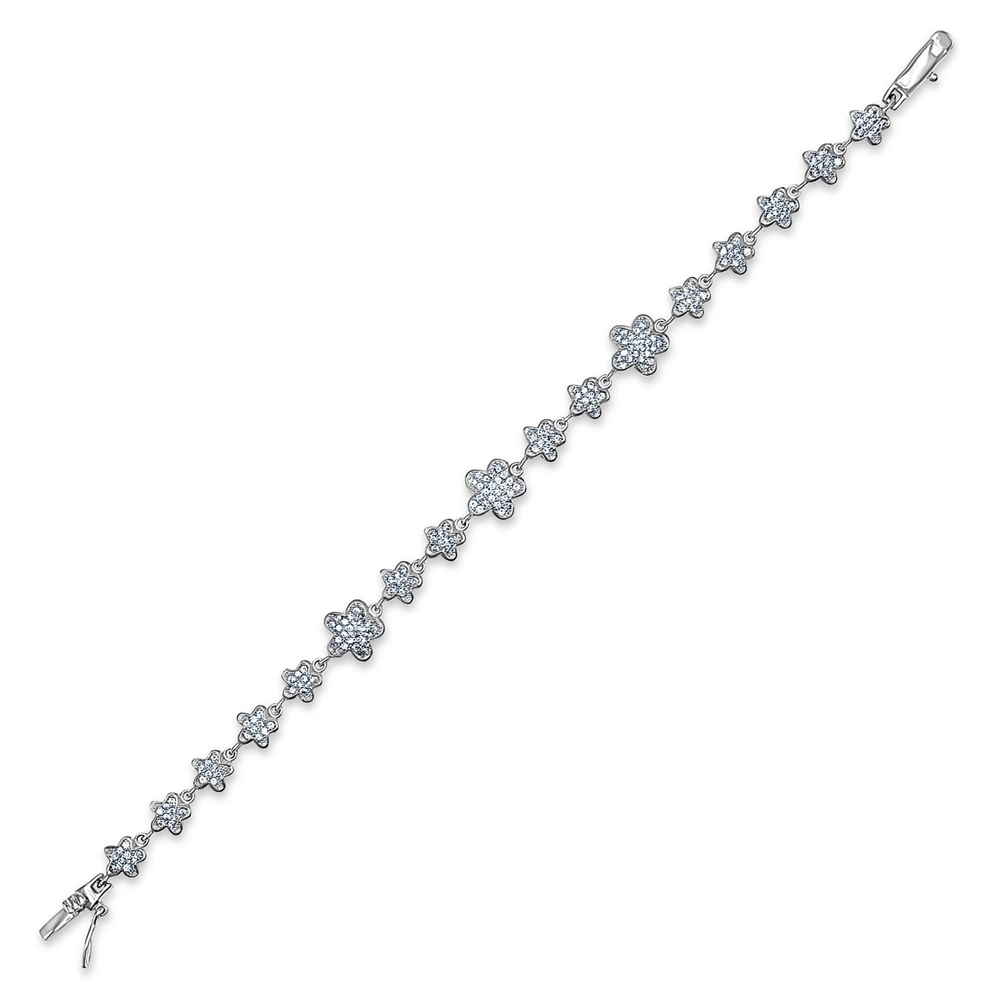 Flower Blossom Pavé Bracelet