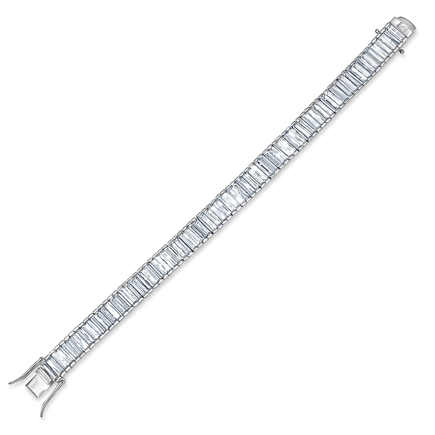 Double Baguette Statement Bracelet