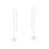 Sparkling Four Clover Chain Earring image