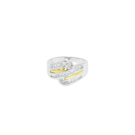 Elegant Twisted Silver Ring