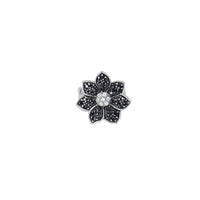 Elegant Black Flower Ring image