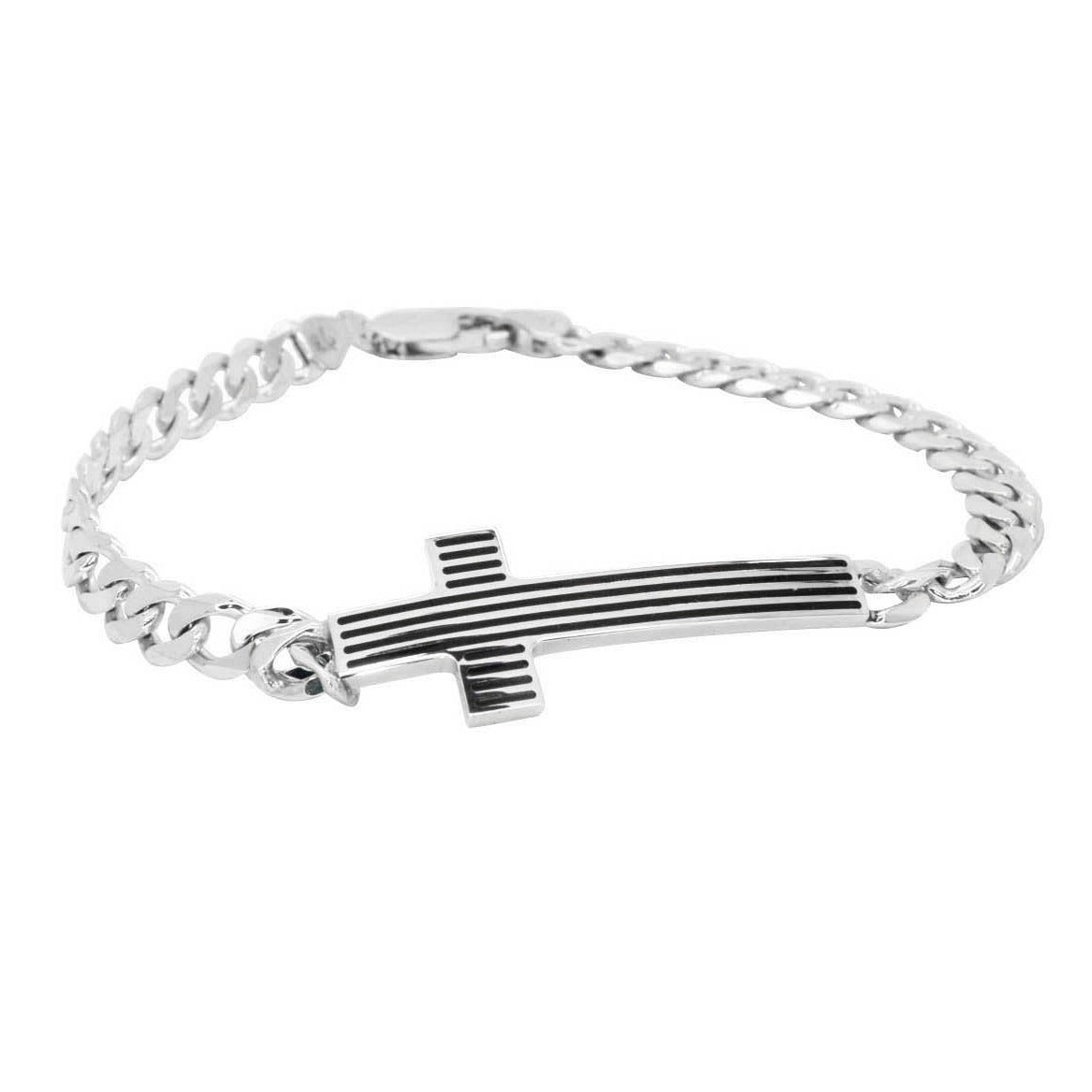 Lined Cross Bracelet