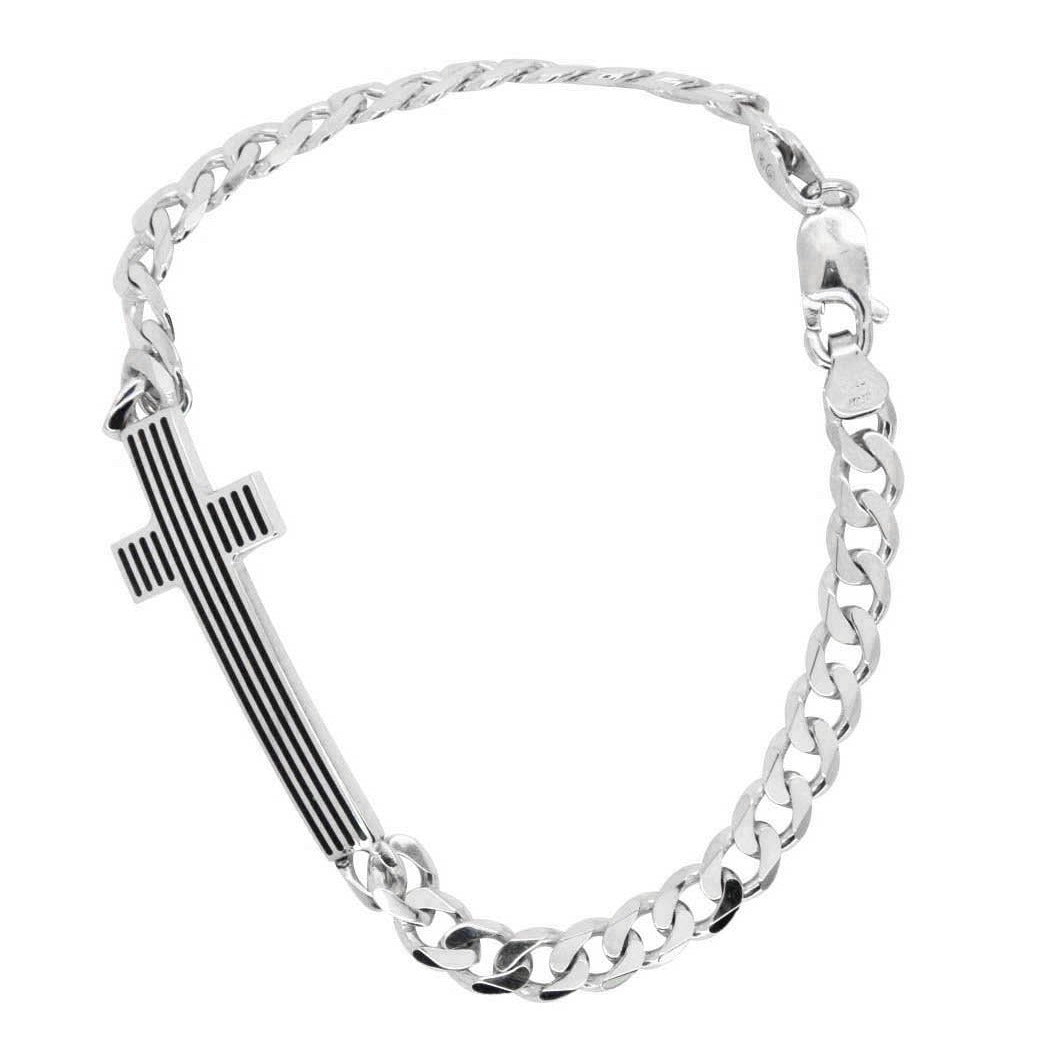Lined Cross Bracelet
