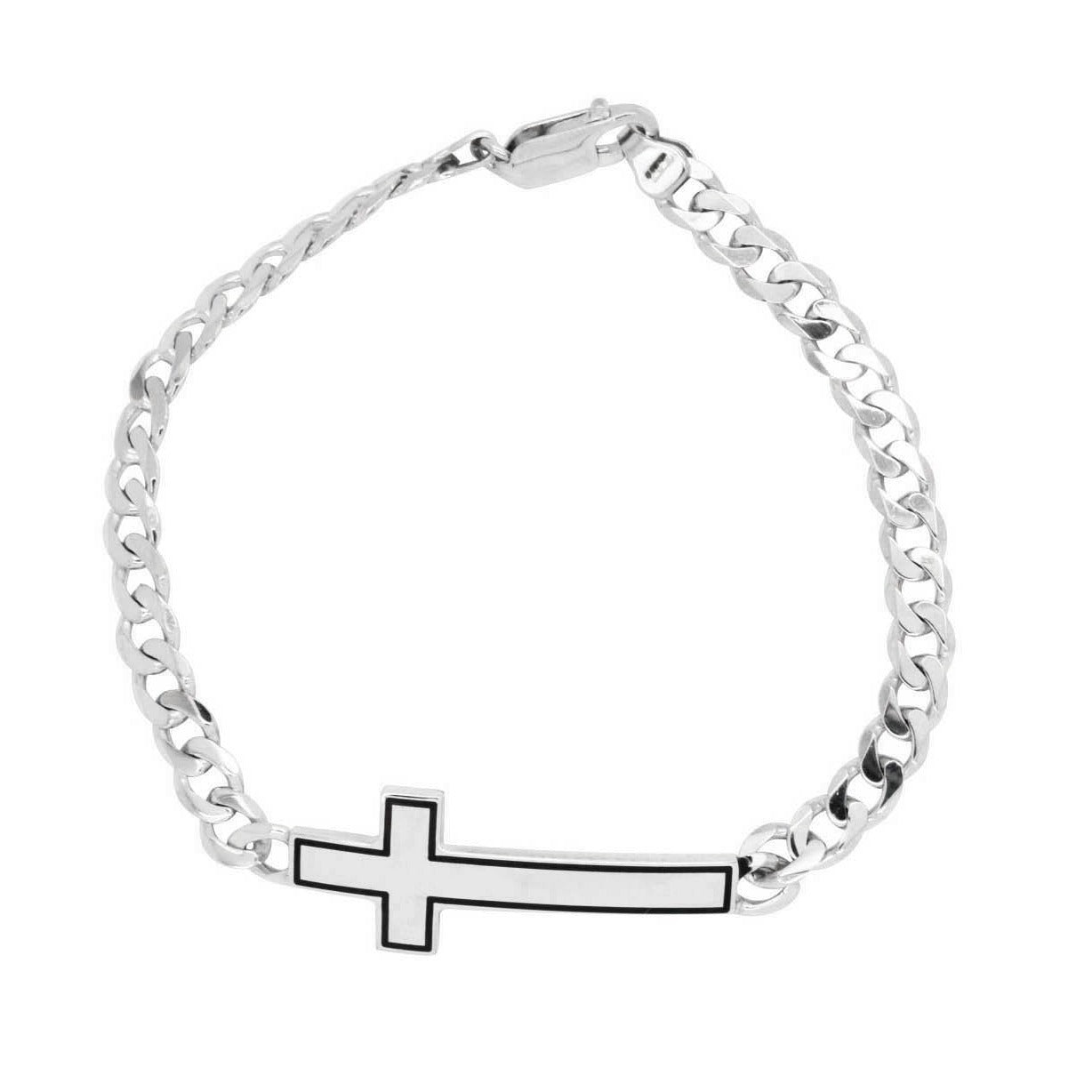 Framed Cross Bracelet