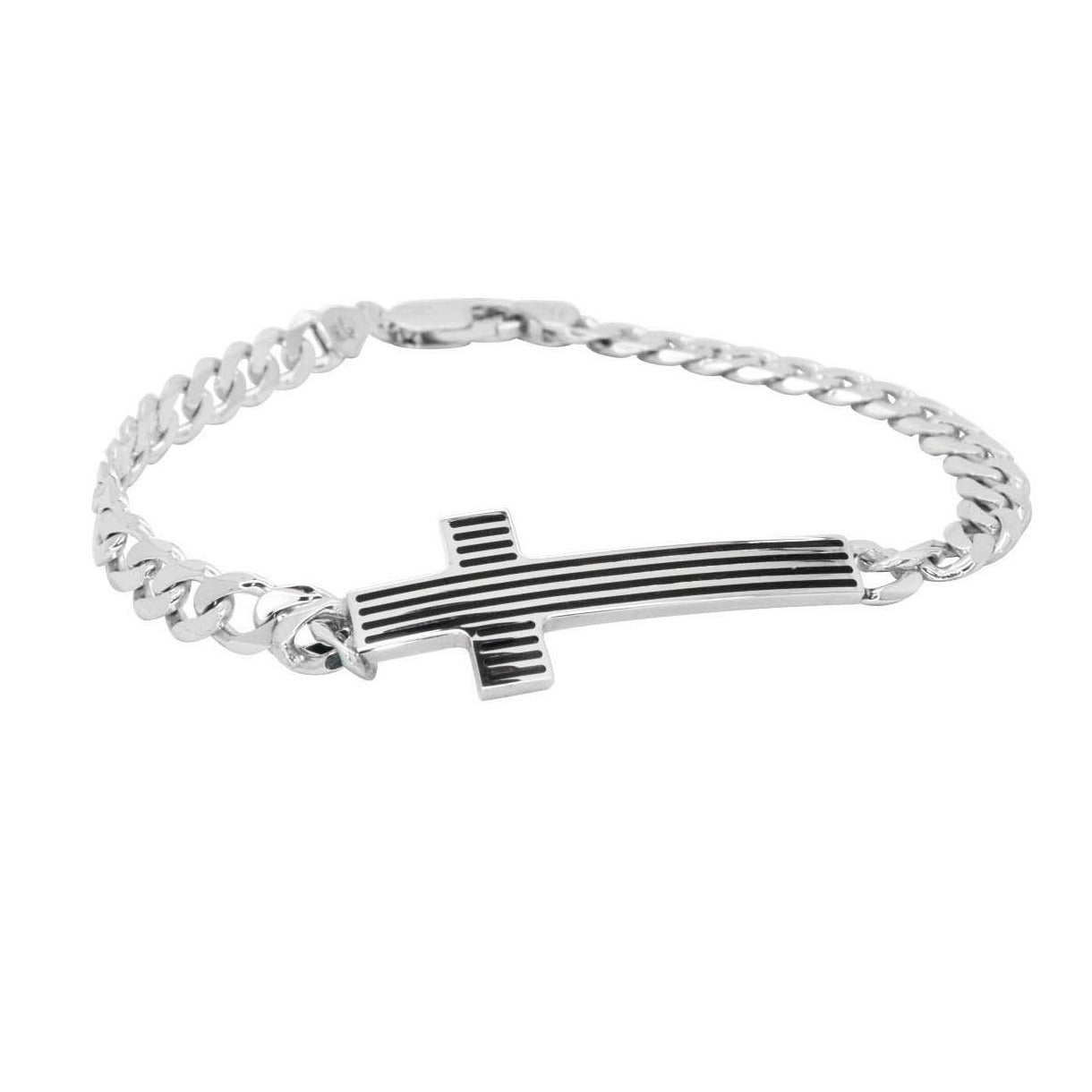 Lined Cross Bracelet