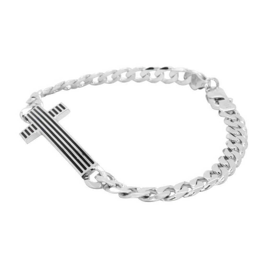 Lined Cross Bracelet