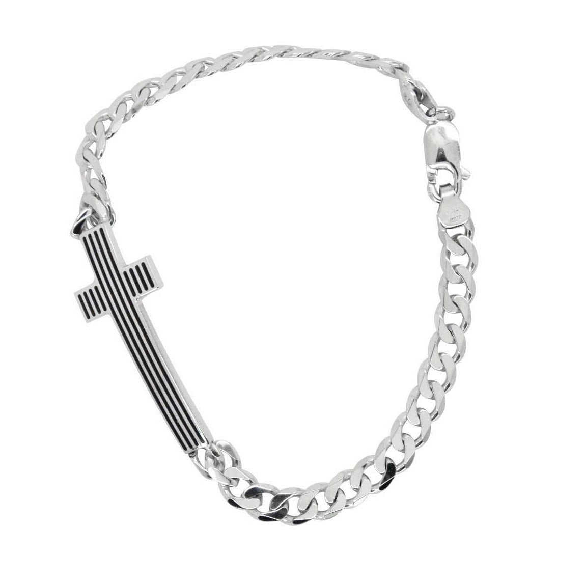 Lined Cross Bracelet