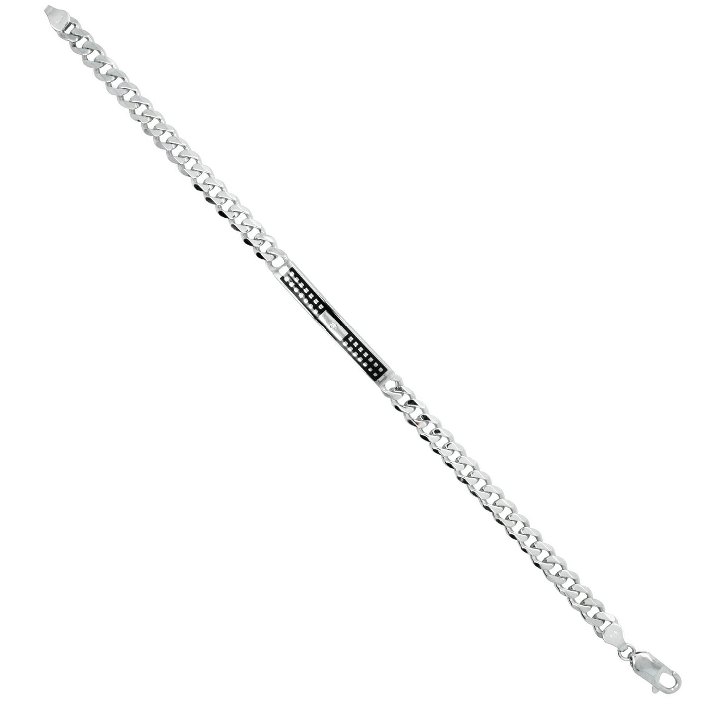 Smalto ID Bracelet - Polka Square Frame