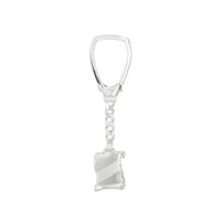 Letter Series Keychain with slanted Matte Strip image