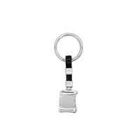 Letter Series Keychain with Leather image