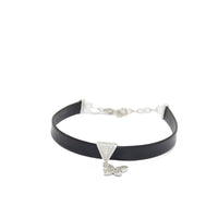 Silver Butterfly Leather Bracelet image