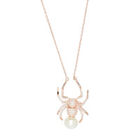Spider Necklace with Pearl image