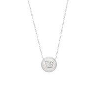 Beautiful Pendant Necklace with Floating Zircon Stone image