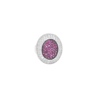 Oval Pave Ruby Ring image