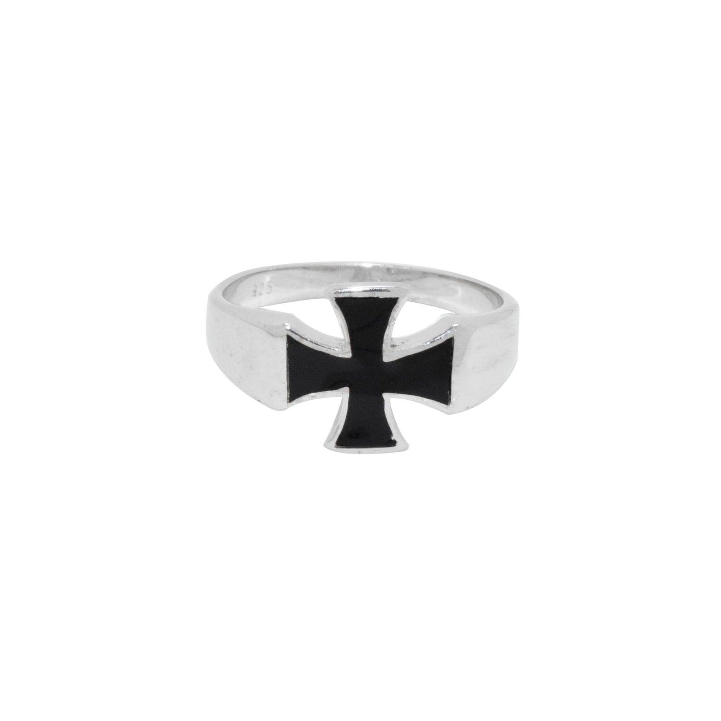 Cross Ring w Onyx
