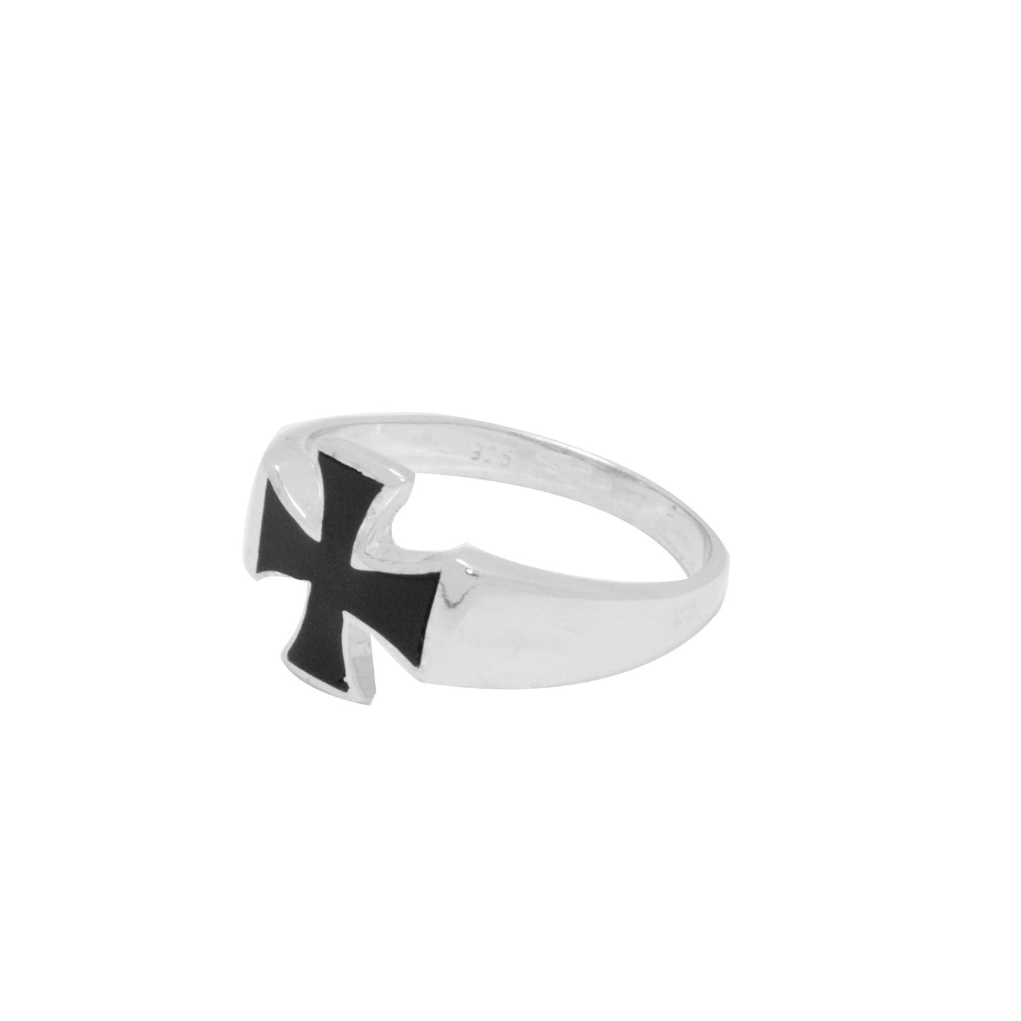 Cross Ring w Onyx