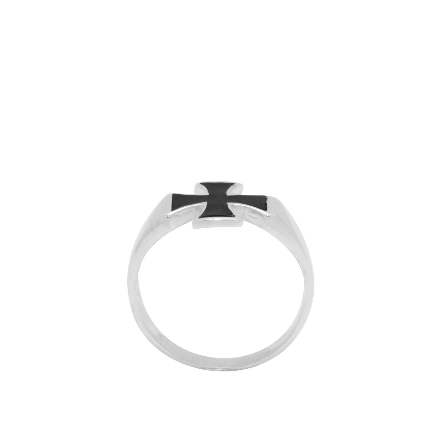 Cross Ring w Onyx