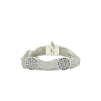 Oxidized Flower Bracelet image