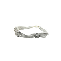Oxidized Flower Bracelet image