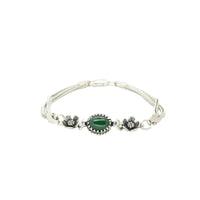 Oxidized Flower Stone Bracelet image