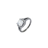 Double Lined Black Rhodium Ring image