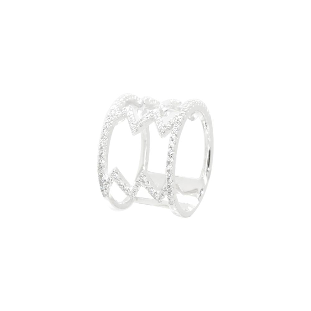 Sparkling Zig Zag Ring
