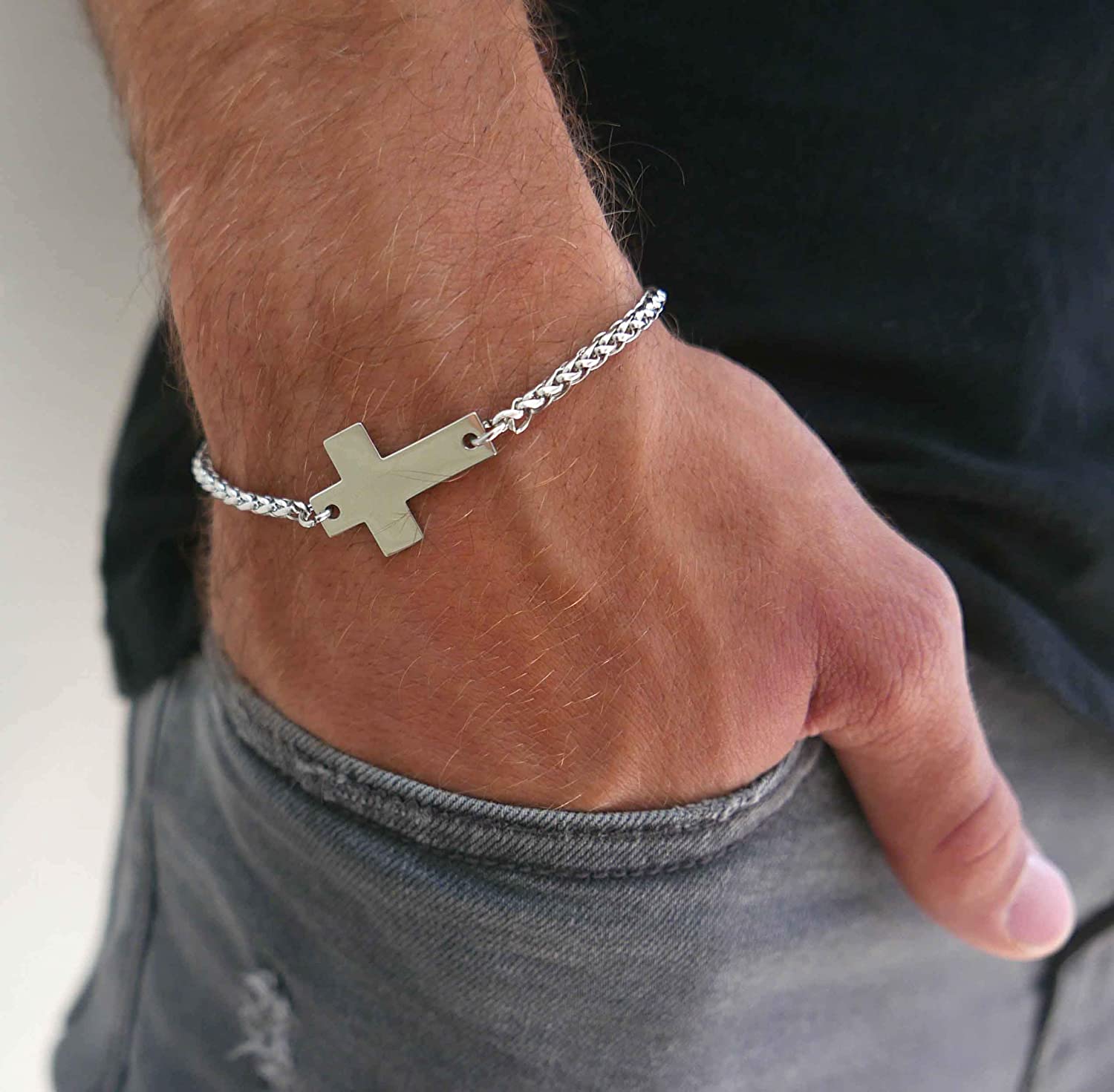 silver-cross-bracelet-for-men