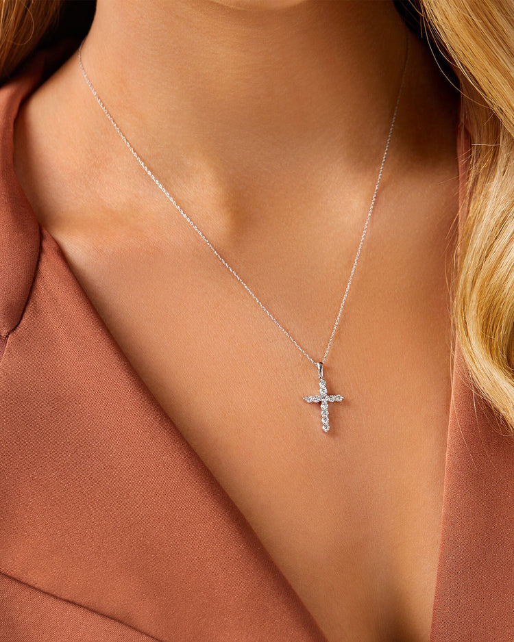 Zircon Cross Pendants