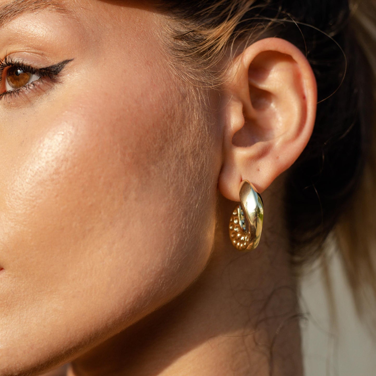 Embossed Hoops