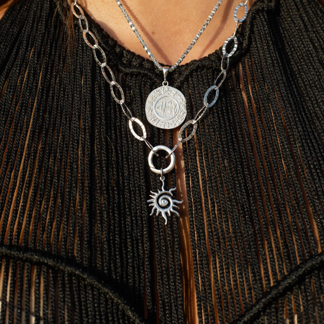 Spiral Sun Pendant