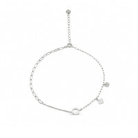Paperclip Link Charm Anklet image