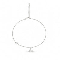 Whale Tail Charm Anklet image