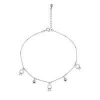 Wreath Charm Dangle Anklet image