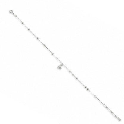 Beaded Cherry Charm Anklet