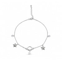 Star and Planet Charm Anklet image