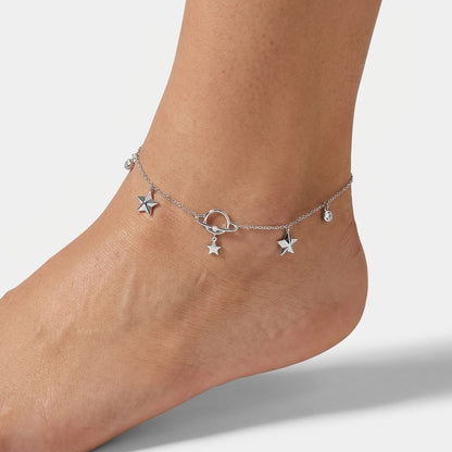 Anklet worn, by Silver City Jewellery