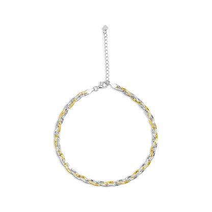 Braided Link Chain Anklet