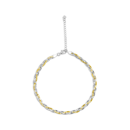 Braided Link Chain Anklet