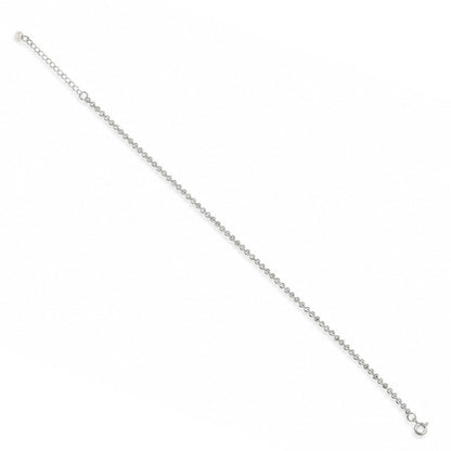 Ball Chain Heart Charm Anklet