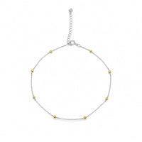 Beaded Station Chain Anklet image