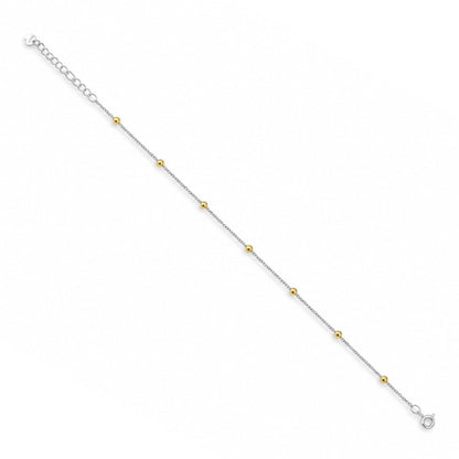 Beaded Station Chain Anklet