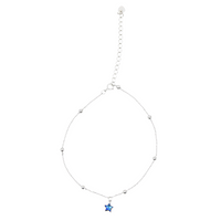 Turquoise Star Charm Anklet image