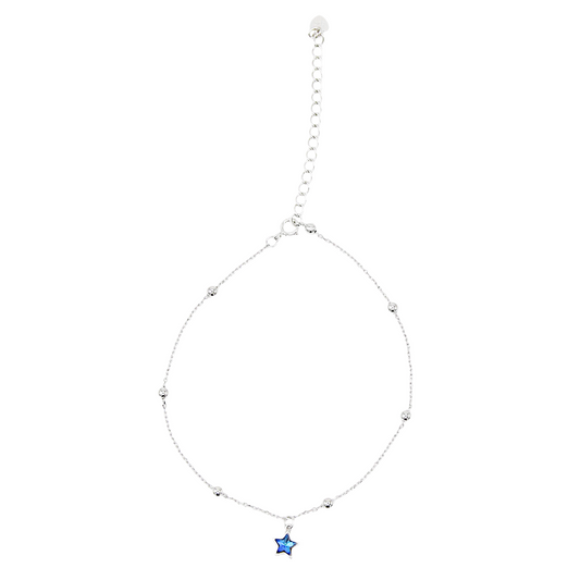 Turquoise Star Charm Anklet