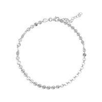 Textured Silver Anklet image